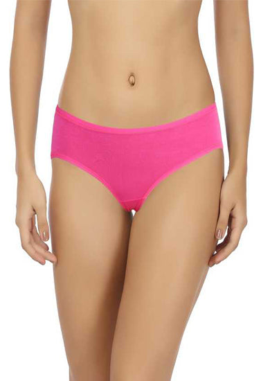 Comfy Glamourie Beauty Organic Plus Size Pure Magenta Cotton Panties(Pkt of 2)