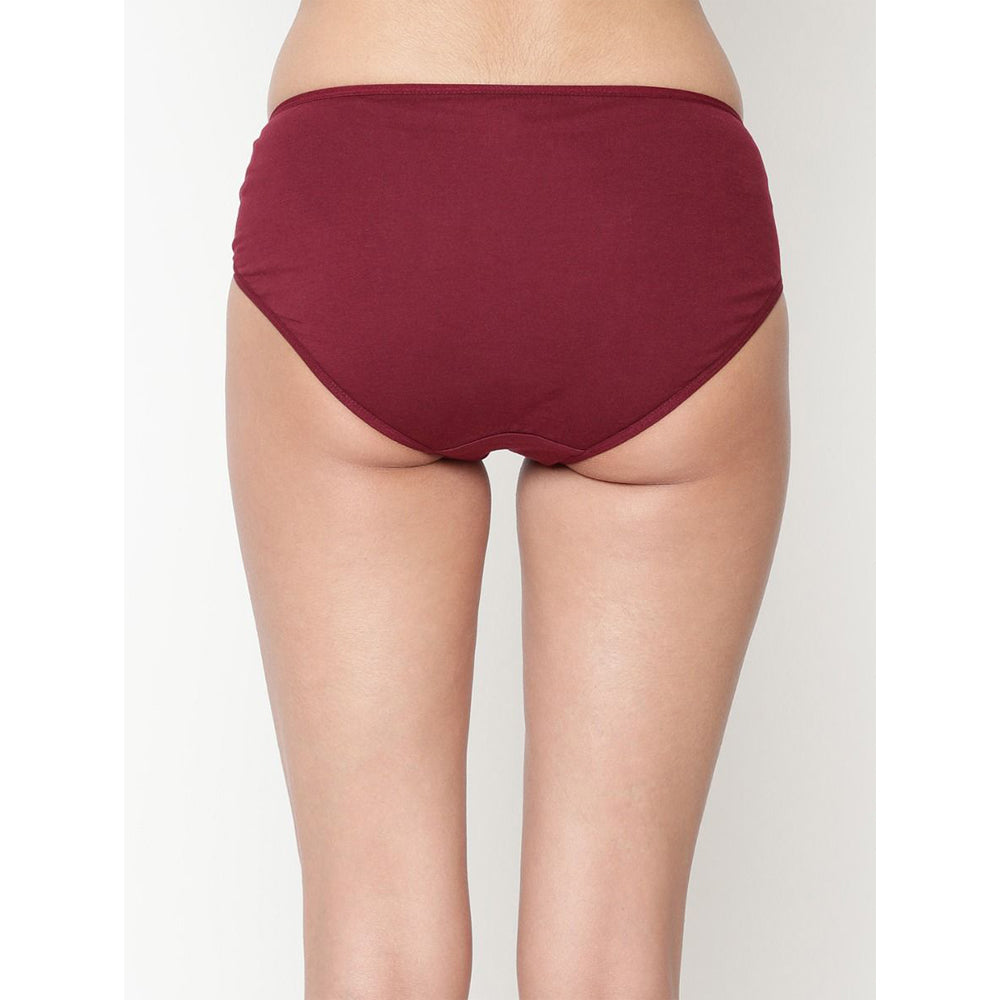 Comfy Glamourie Women's Best Fitting Plus Size Maroon Cotton Panties(Pkt of 2)