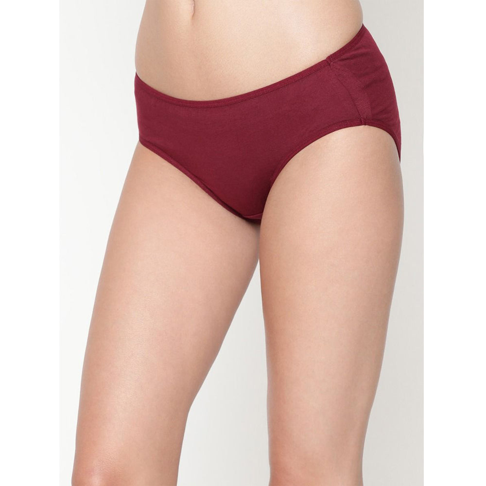 Comfy Glamourie Women's Best Fitting Plus Size Maroon Cotton Panties(Pkt of 2)