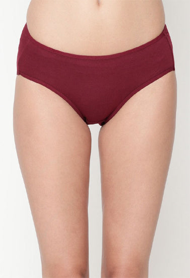 Comfy Glamourie Women's Best Fitting Plus Size Maroon Cotton Panties(Pkt of 2)