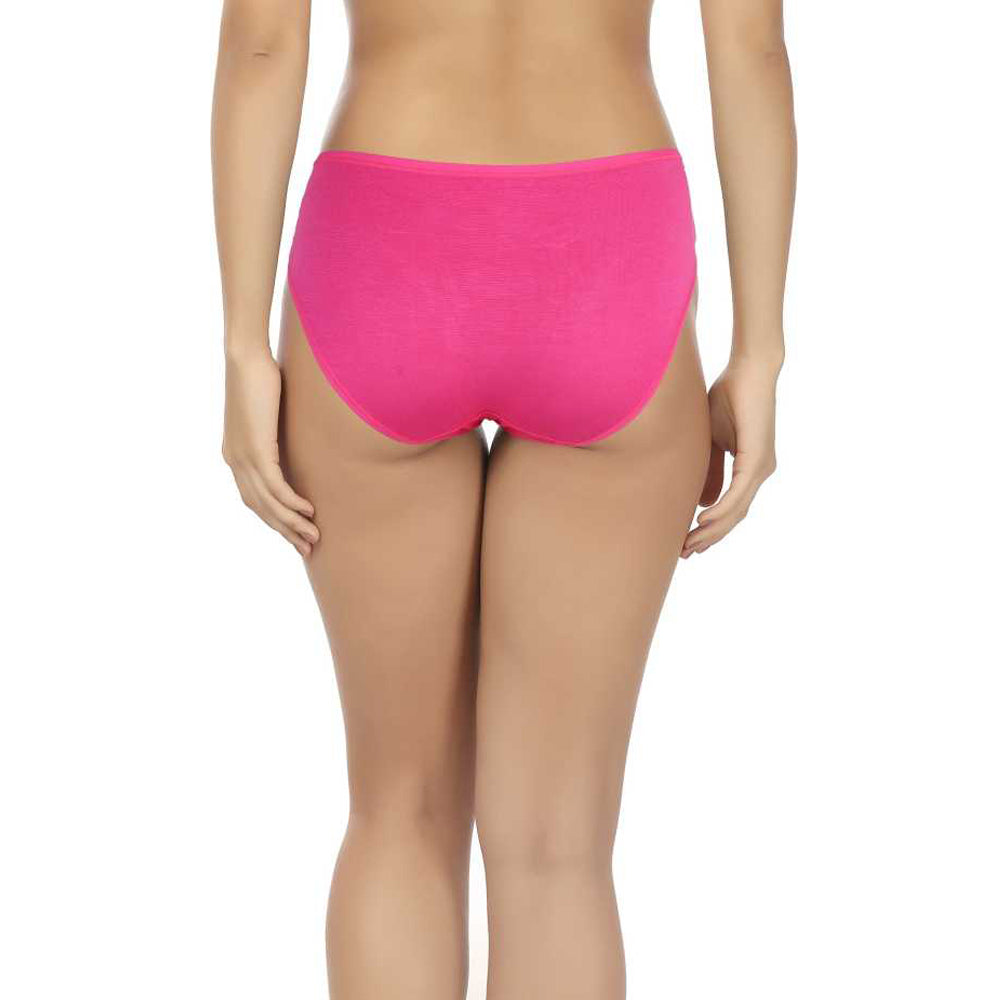 Comfy Glamourie Beauty Organic Plus Size Pure Magenta Cotton Panties(Pkt of 2)