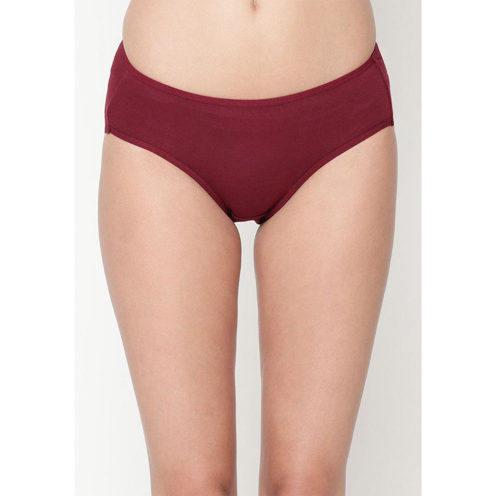 Comfy Glamourie Women's Best Fitting Plus Size Maroon Cotton Panties(Pkt of 2)